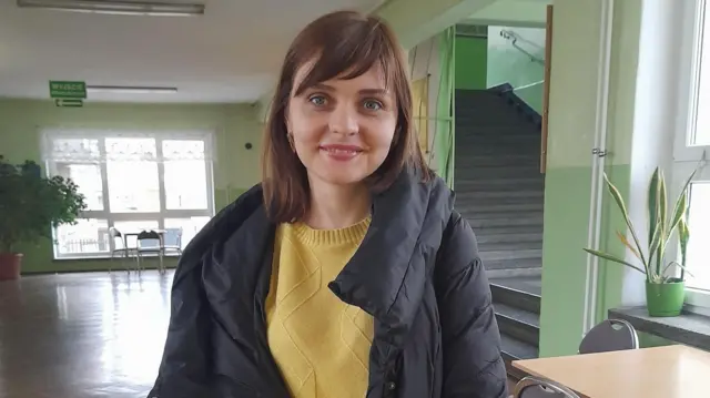 Tatiana is a teacher back home in Ukraine