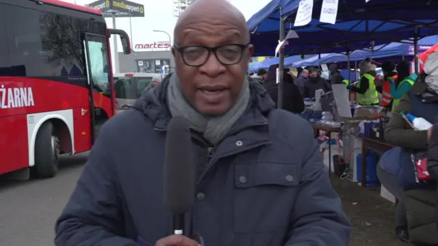 Peter Okwoche and his team have been reporting from the Polish border on the refugee crisis