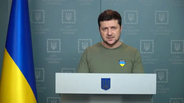 Ukrainian President Volodymyr Zelensky. Photo: 3 March 2022