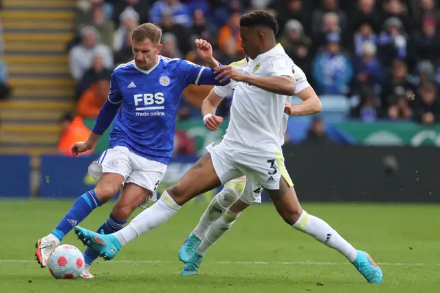 Marc Albrighton, Leicester City, Junior Firpo, Leeds United