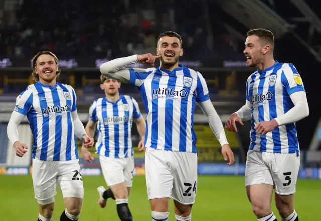 Huddersfield celebrate