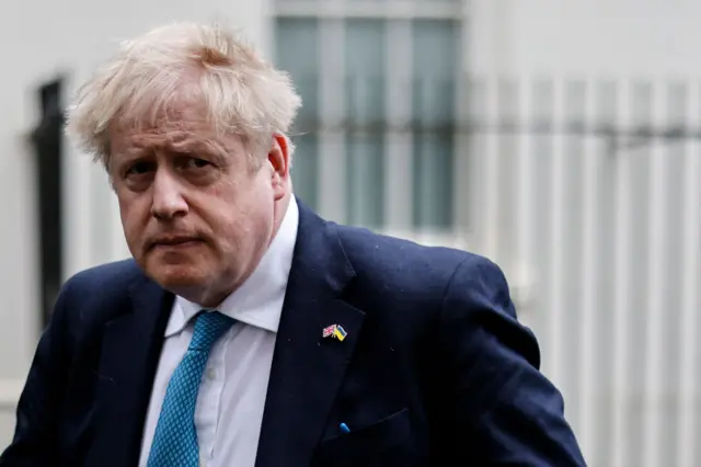 Britain's Prime Minister Boris Johnson leaves the 10 Downing Street, in London, on March 2, 2022