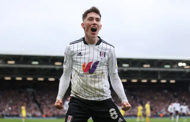 Harry Wilson celebrates