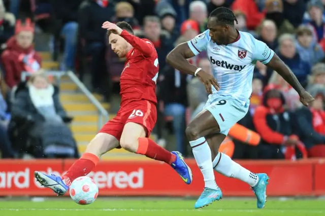 Michail Antonio, West Ham, Liverpool