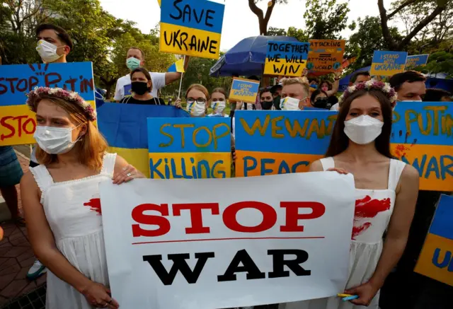 Protesters in Bangkok