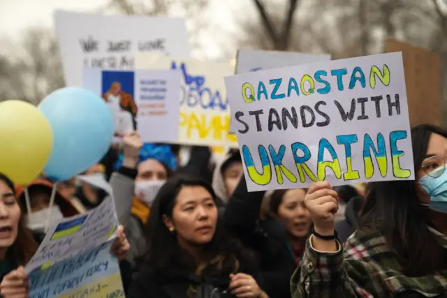 protest in Almaty