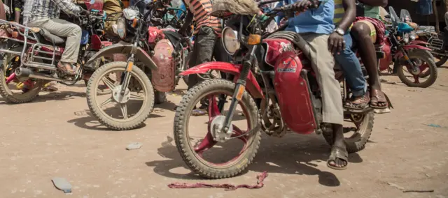 Boda boda riders in Kenya