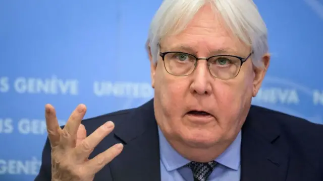 United Nations Under-Secretary-General for humanitarian affairs and emergency relief coordinator Martin Griffiths