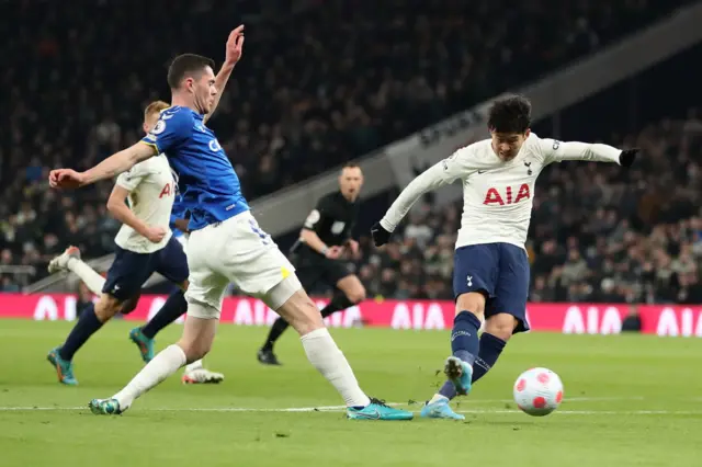 Son Heung-min scores for Tottenham