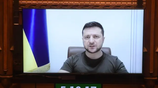 Ukrainian President Volodymyr Zelensky