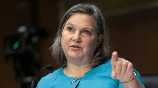 US Undersecretary of State for Political Affairs Victoria Nuland testifies before the Senate on Tuesday