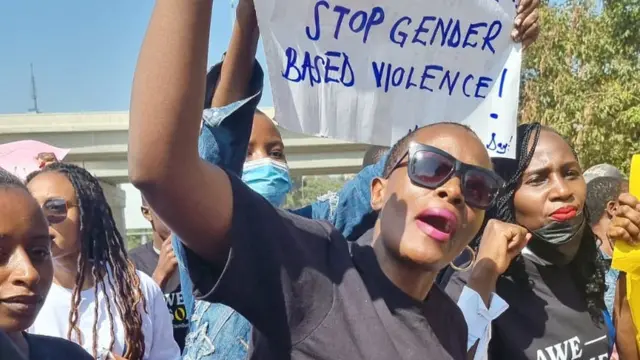 Protesters in Nairobi, Kenya