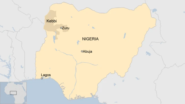 A map of Nigeria