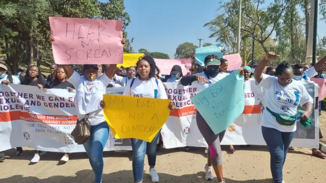 Protesters in Nairobi