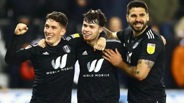 Fulham celebrate goal