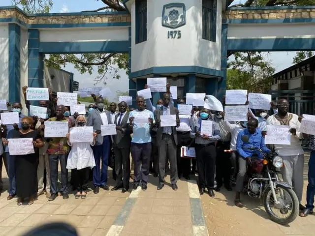 University of Juba staff protest