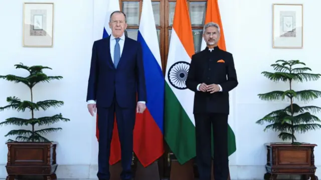 Russian FM Sergey Lavrov in Delhi