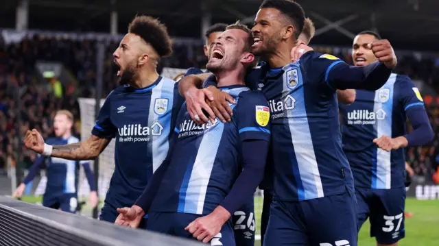 Huddersfield celebrate