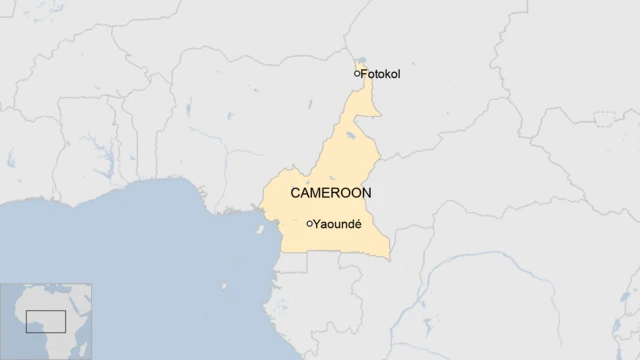 A map of Cameroon