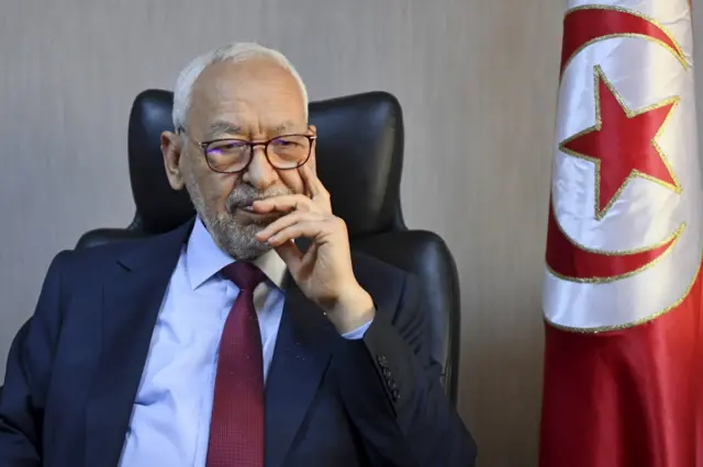 Leader of Ennhada party and speaker of parliament, Rached Ghannouchi