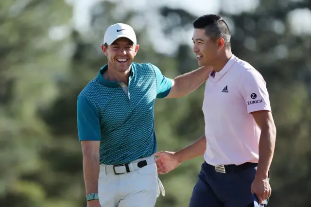 Rory McIlroy and Collin Morikawa