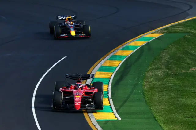 Leclerc and Verstappen