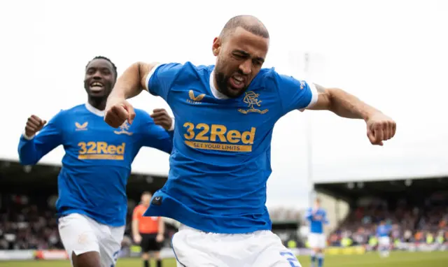 Kemar Roofe celebrates