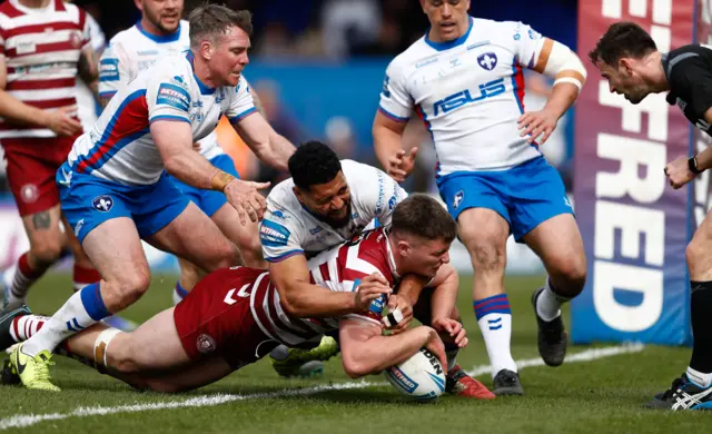 Ethan Havard scores for Wigan