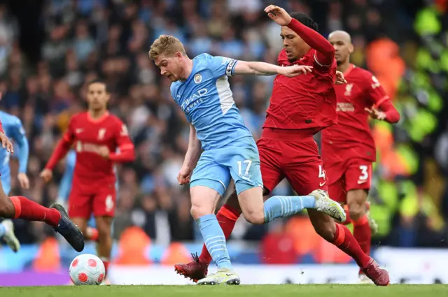 Virgil van Dijk and Kevin de Bruyne