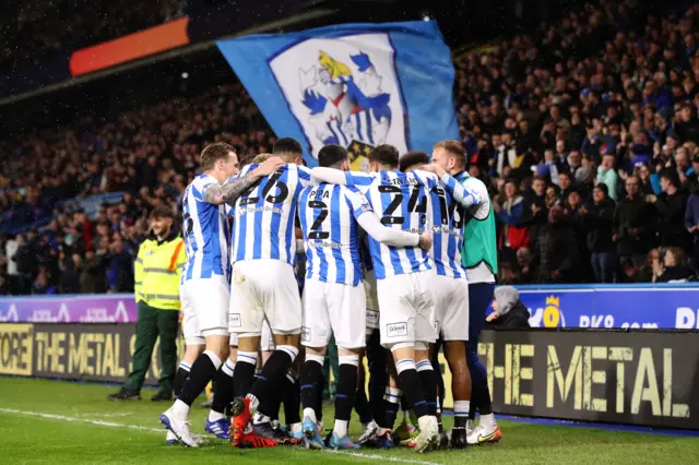 Huddersfield celebrate