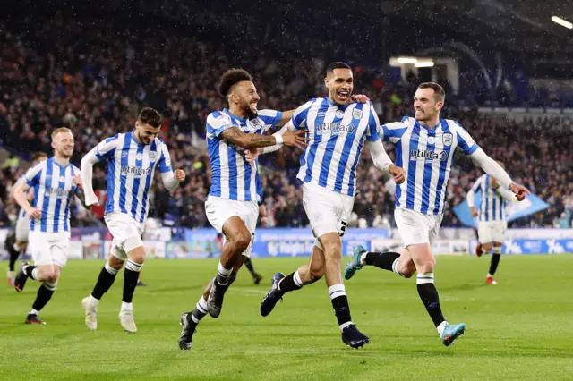 Huddersfield celebrate