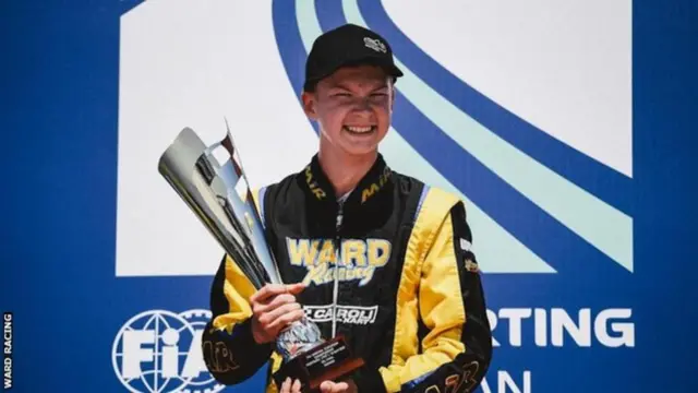 Artem Severiukhin with his trophy