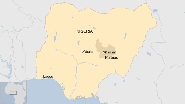 A map of Nigeria