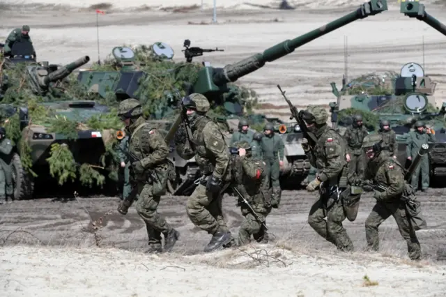 Polish and US troops carried out a joint training exercise in Poland earlier this month