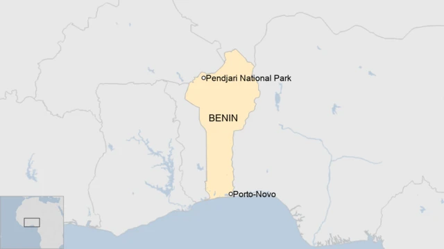 Map of Benin