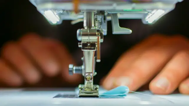 Stock image of sewing machine