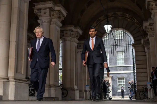 Boris Johnson and Rishi Sunak