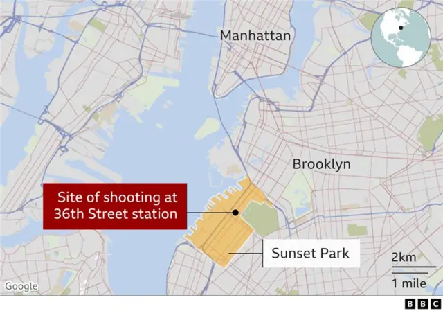 Map showing location of 36th Street Station