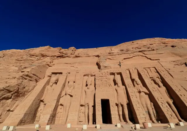 The Nefertari complex at the ancient Egyptian temple of Abu Simbel - 2021