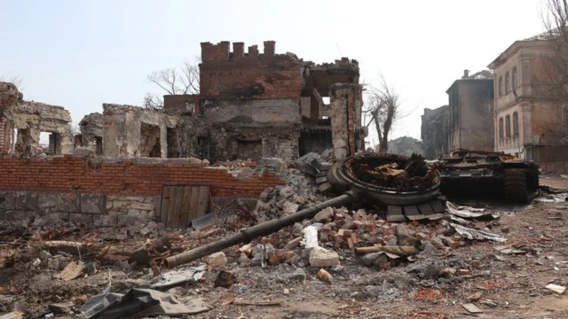 Mariupol - home to more than 400,000 people before the war - has been virtually wiped out by weeks of heavy Russian shelling