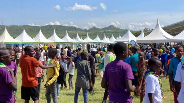 People in the village of Butiama in Tanzania