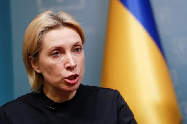 Ukraine's Deputy Prime Minister Iryna Vereshchuk