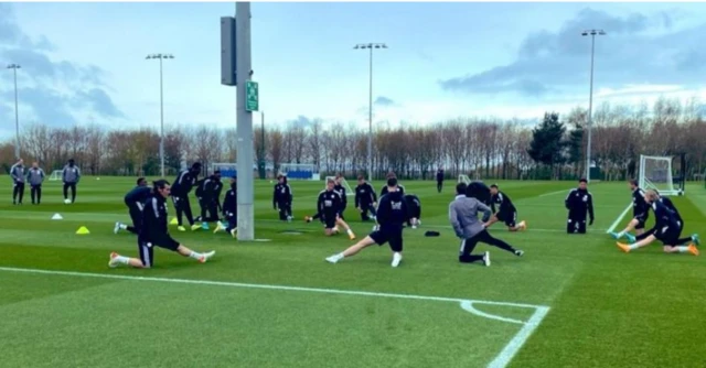 Leicester training