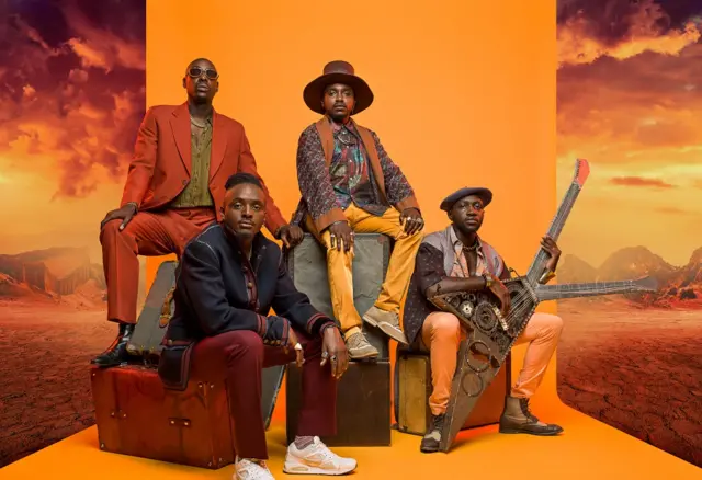 Sauti Sol pose together