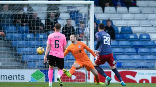 Kyle Lafferty had a goal ruled out for offside