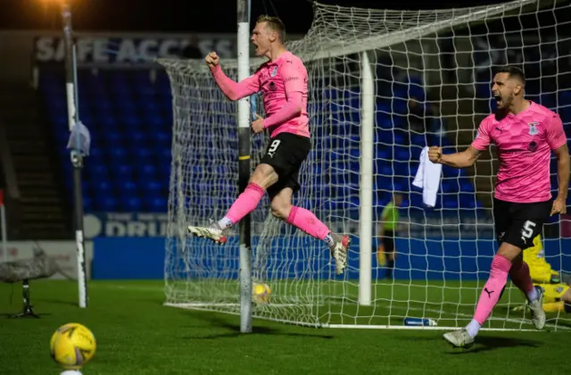 Inverness' Billy mcKay celebrates making it 1-1