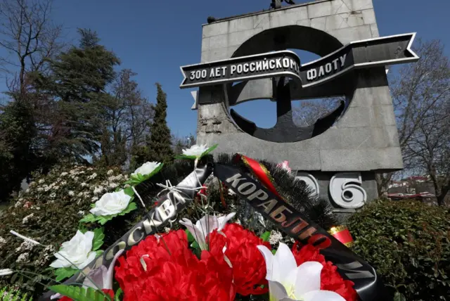 Wreath for Moskva, 15 Apr 22