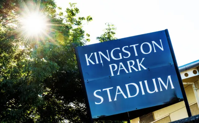 The sign outside Kingston Park