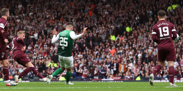 Hearts' Stephen Kingsley scores to make it 2-0