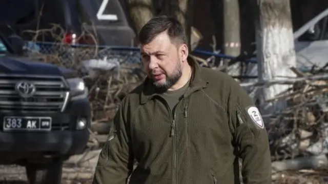 Head of the self-proclaimed Donetsk People's Republic Denis Pushilin